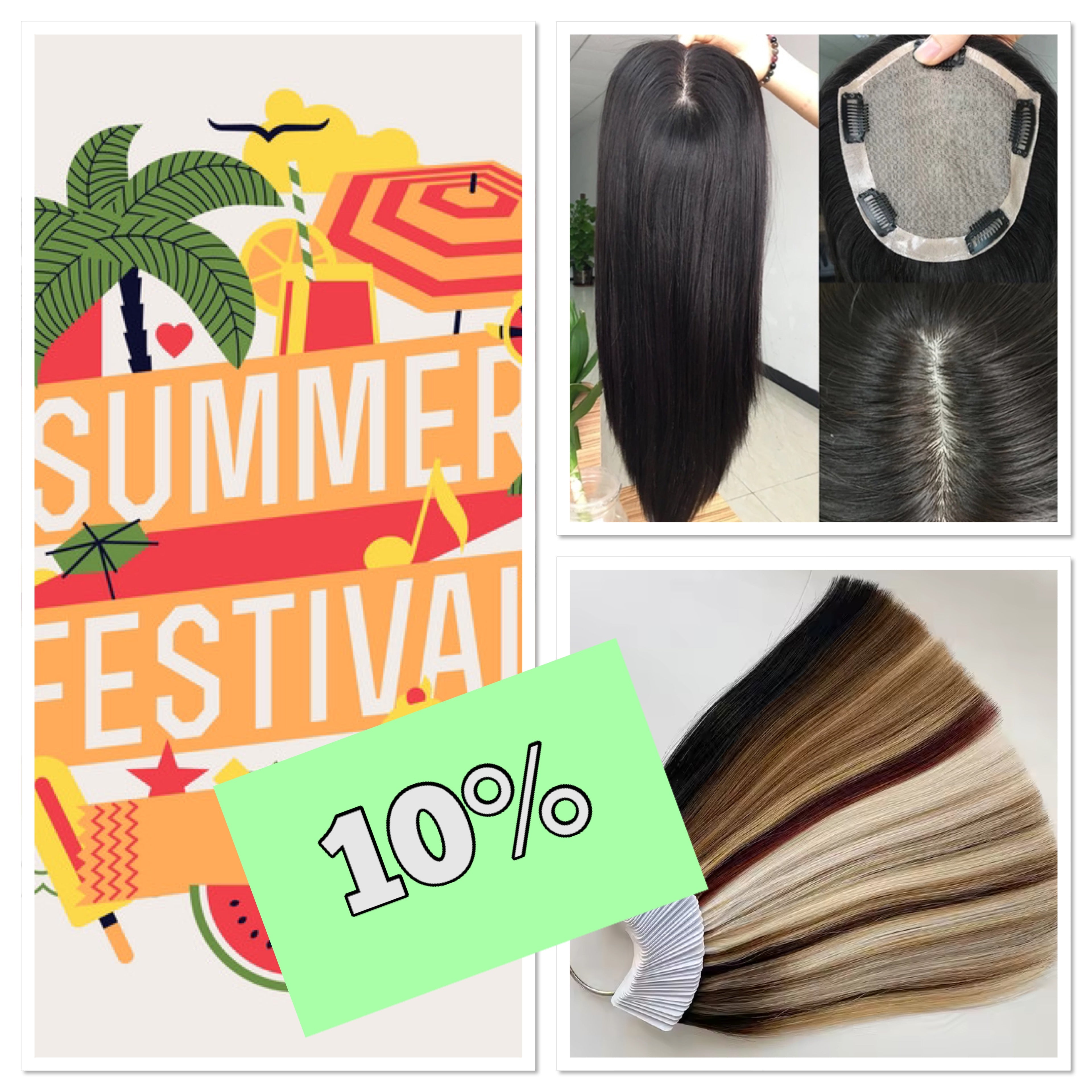 Summer Festival Goldhair Exclusive Custom Made Hair Topper