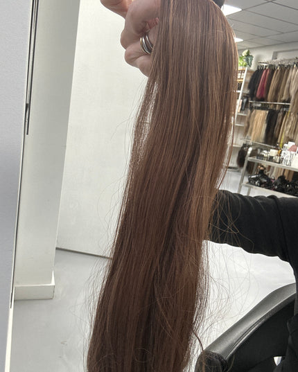 Ponytail extensions fiber hair cowboy koper 60cm straight