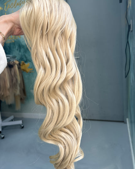 Salon exclusive drawstring fiber ponytail 70cm  blond