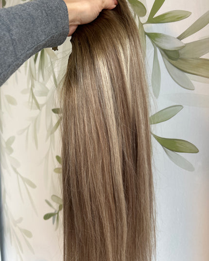 Human Hair Bronze mix u-part