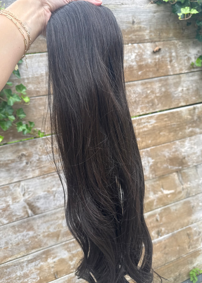 Salon exclusive loos curl clip-in extensions Dark Brown