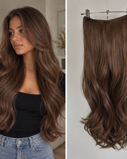 Salon Exclusive U-part Extensions XXL Warm Brown