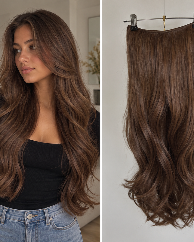 Salon Exclusive U-part Extensions XXL Warm Brown