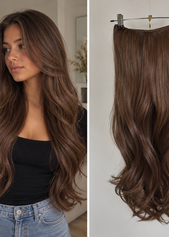 Salon Exclusive U-part Extensions XXL Warm Brown
