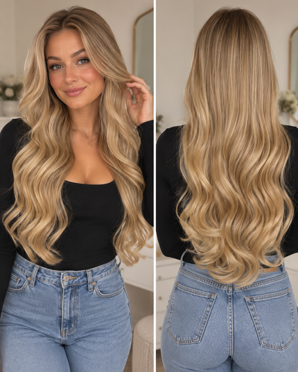Salon Exclusive U-part Extensions XXL Butter