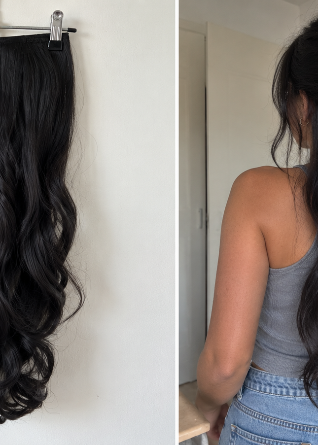 Salon Exclusive U-part Extensions XXL Black