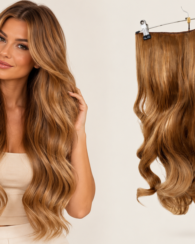 Salon Exclusive U-part Fiber Extensions 60cm Golden Glow