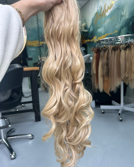 Salon exclusive drawstring fiber ponytail 70cm Sand blond