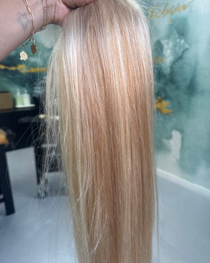 U-part extensions 100% human hair 588
