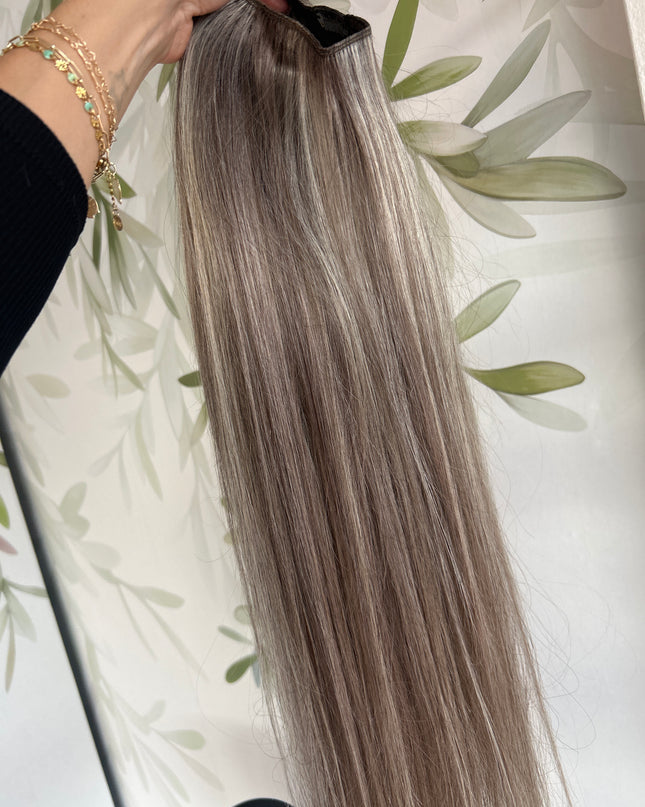 XXL U-part Human Hair 220g 70cm silver shades