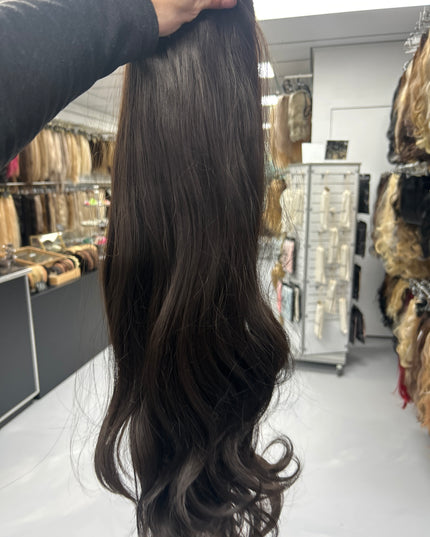 U-part extensions xxl 70cm fiber hair dark chocolate