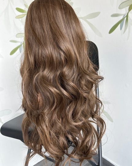 Fiber wig ash brown 65cm