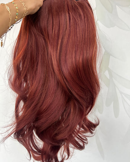 Fiber Extensions Full Cover Sangria red
