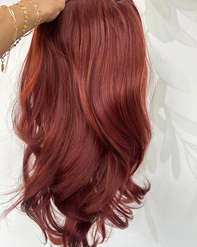 Fiber Extensions Full Cover Sangria red