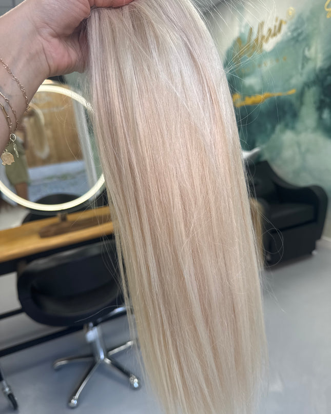 U-part extensions 100% human hair 587