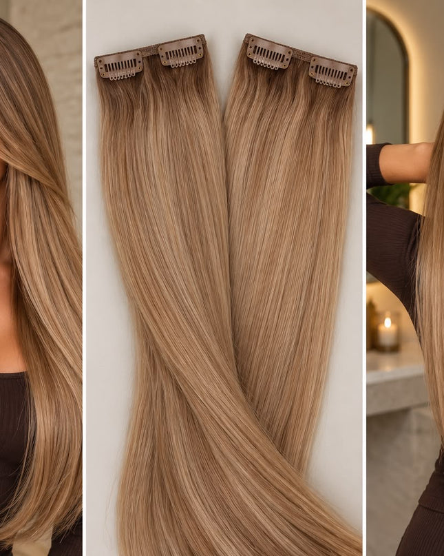 Big fifty clip-in extensions 50gram 18
