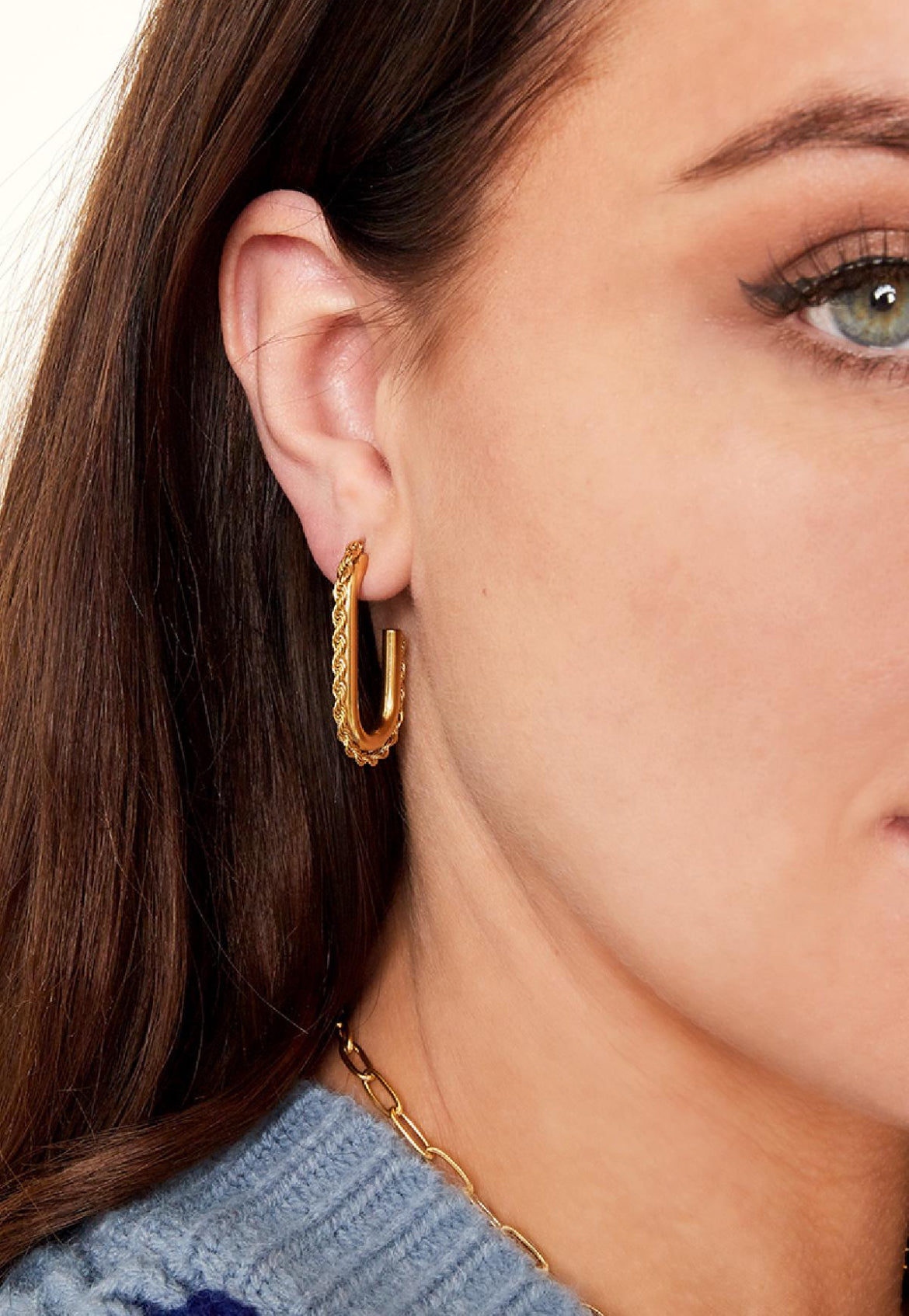 Golden Hoop Earring