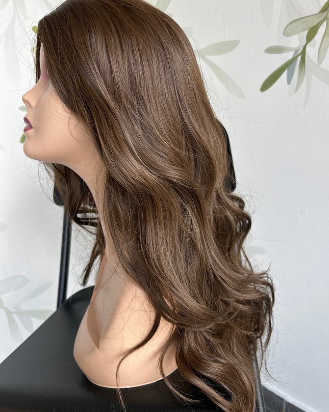Fiber wig ash brown 65cm