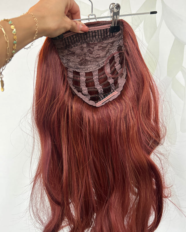 Fiber Extensions Full Cover Sangria red