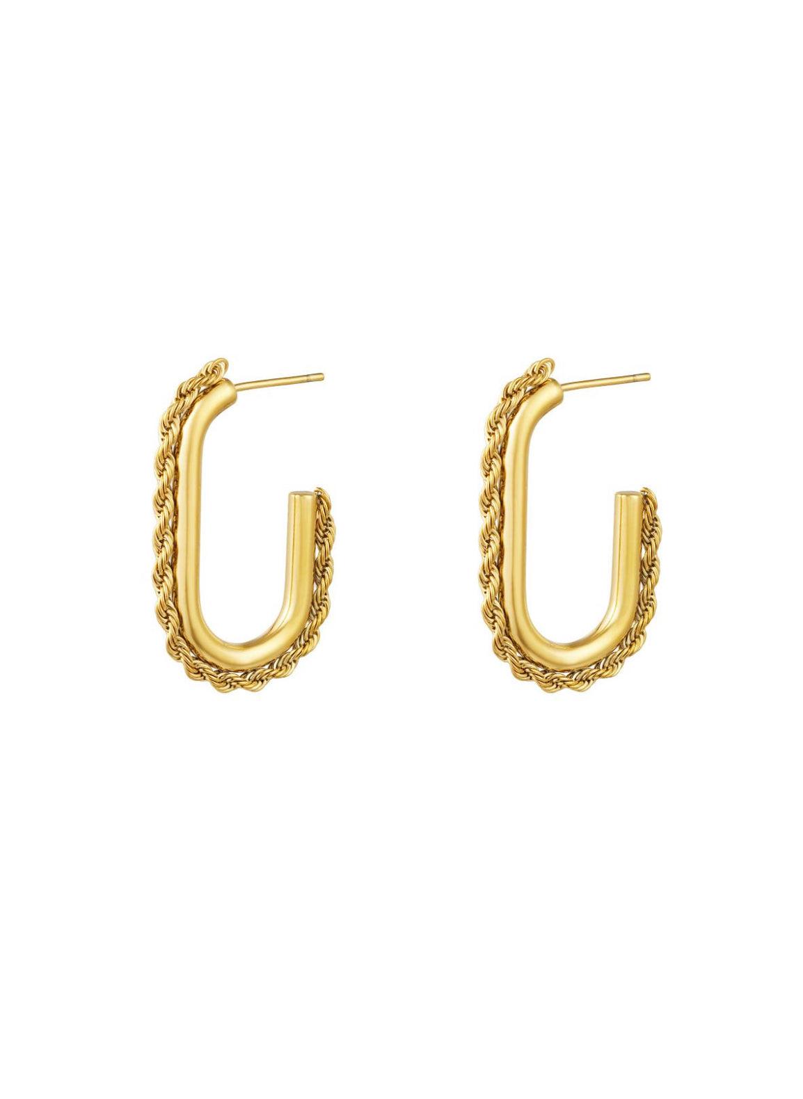 Golden Hoop Earring