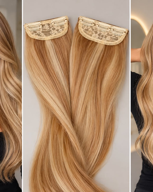 Big fifty clip-in extensions 50gram 27/613