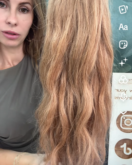 V-part extensions 100% human hair Sunset soft Ginger