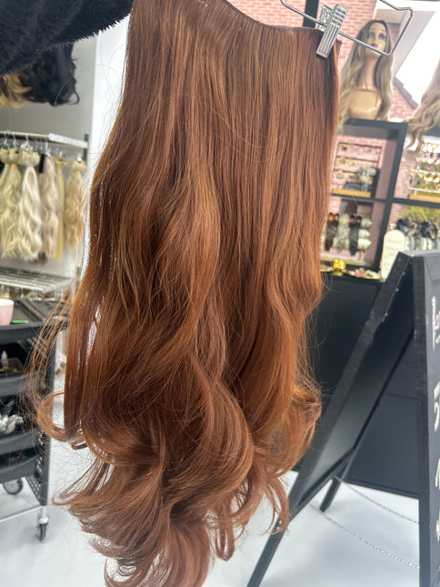 XXL u-part fiber extensions 70cm Copper Chestnut