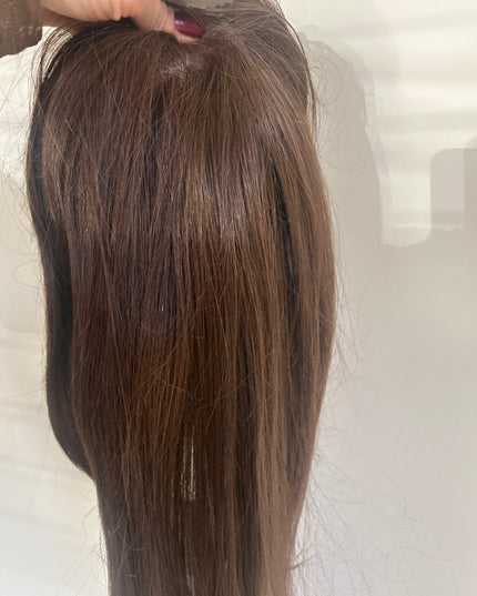 Salon exclusive fiber topper met Elastiek Chocolate Brown