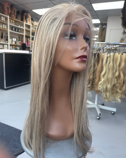 Goldhair Exclusive Human Hair Wig. Scandinaviën Blond mix