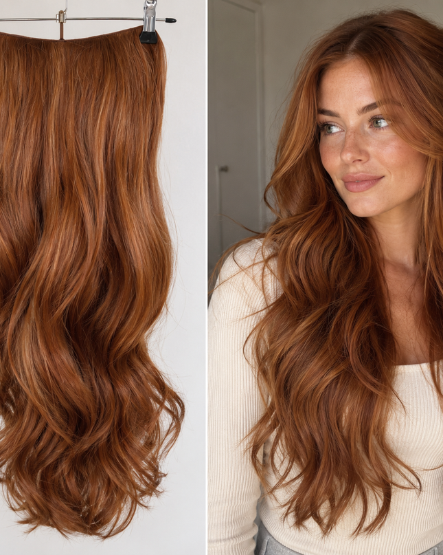 Salon Exclusive U-part Extensions XXL Copper
