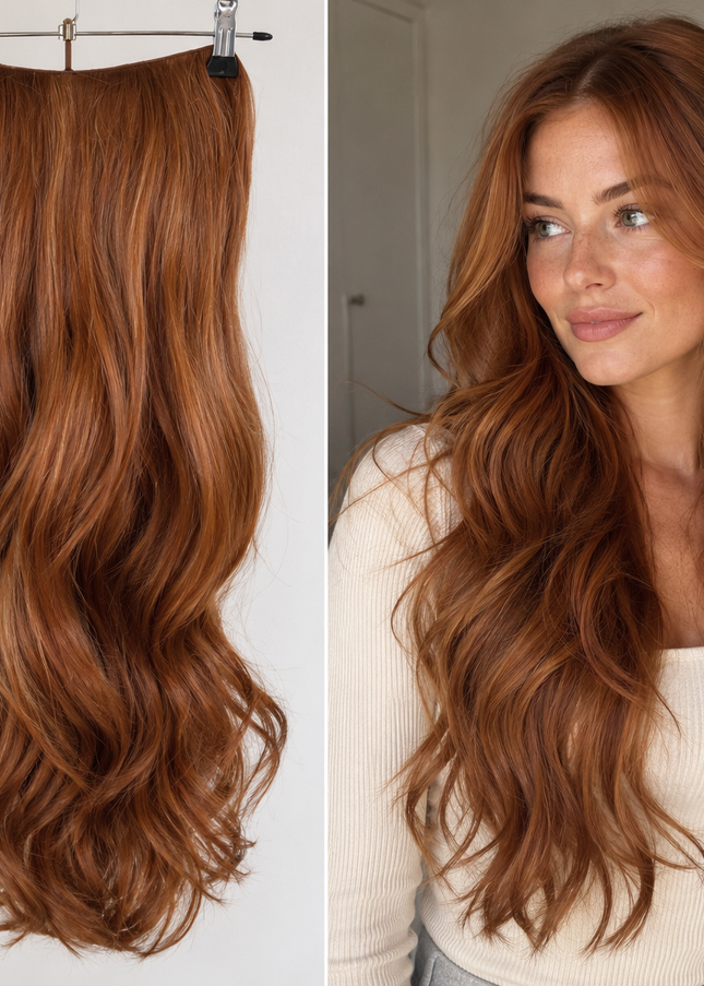 Salon Exclusive U-part Extensions XXL Copper