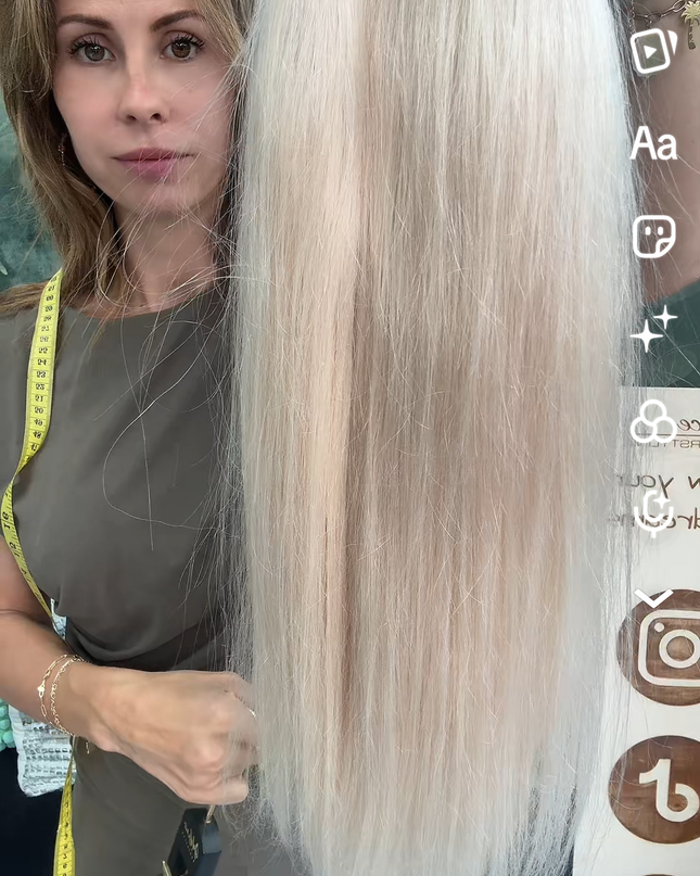 V-part extensions 100% human hair Sunset soft ice
