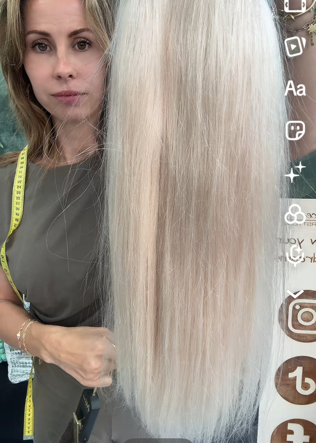 V-part extensions 100% human hair Sunset soft ice
