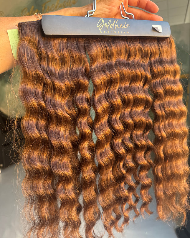 Goldhair Exclusive Human Hair clipinextensions curl 558