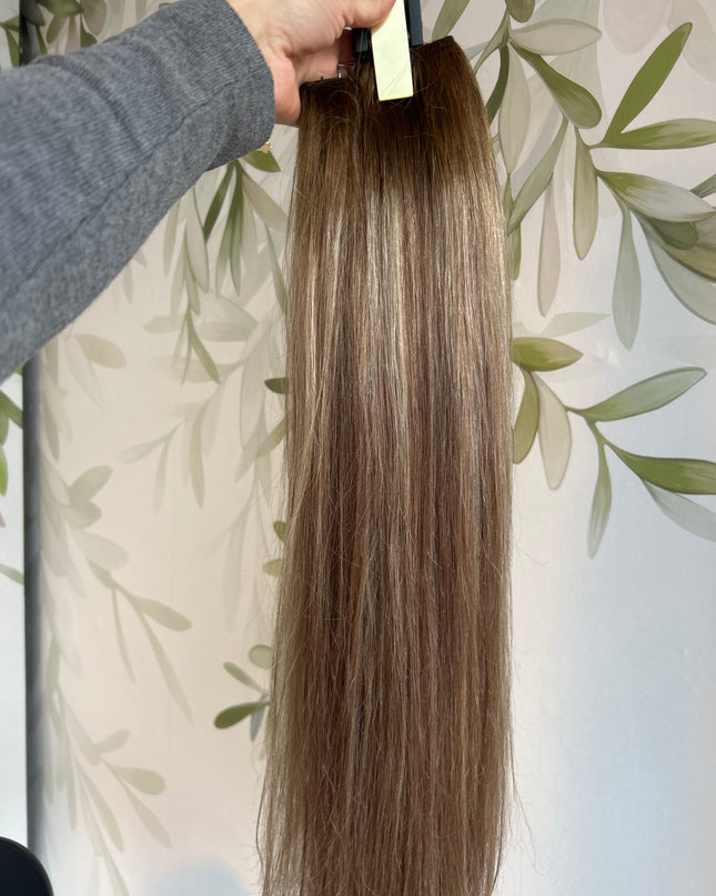 Human Hair Bronze mix u-part