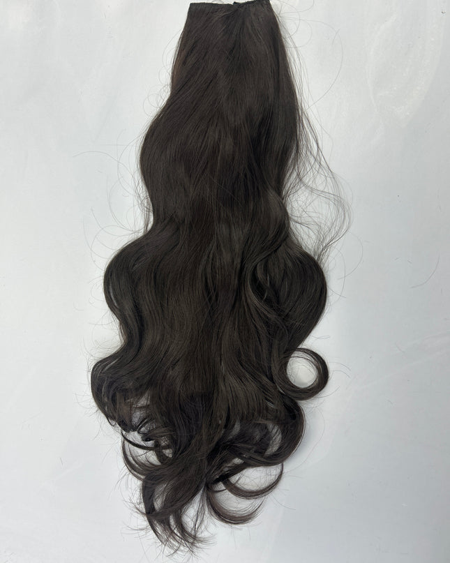 U-part extensions xxl 70cm fiber hair dark chocolate