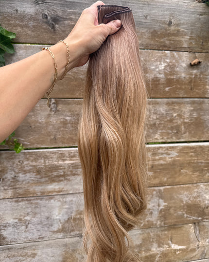 Salon exclusive loos curl clip-in extensions honey