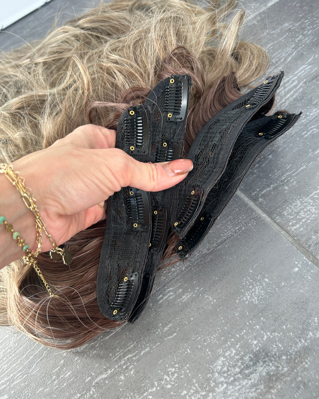 4 Delig Clip-in extensions Fiber Set