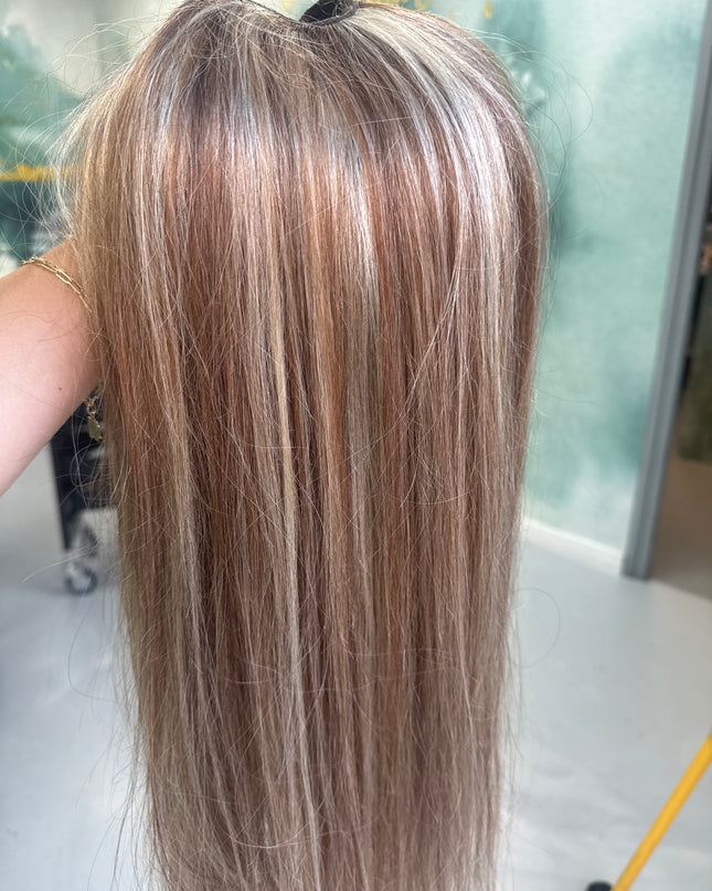 U-part extensions 100% human hair 590
