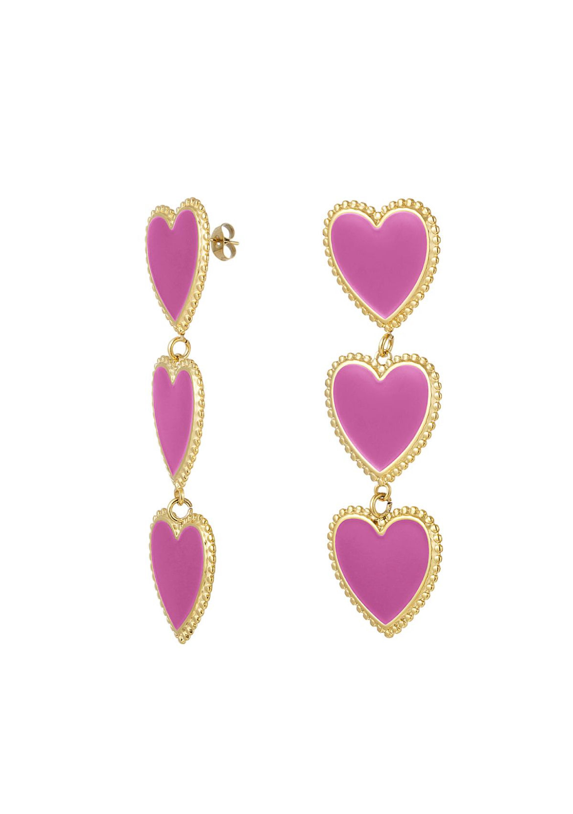 Malis Earring Heartbeat Stainless Steal