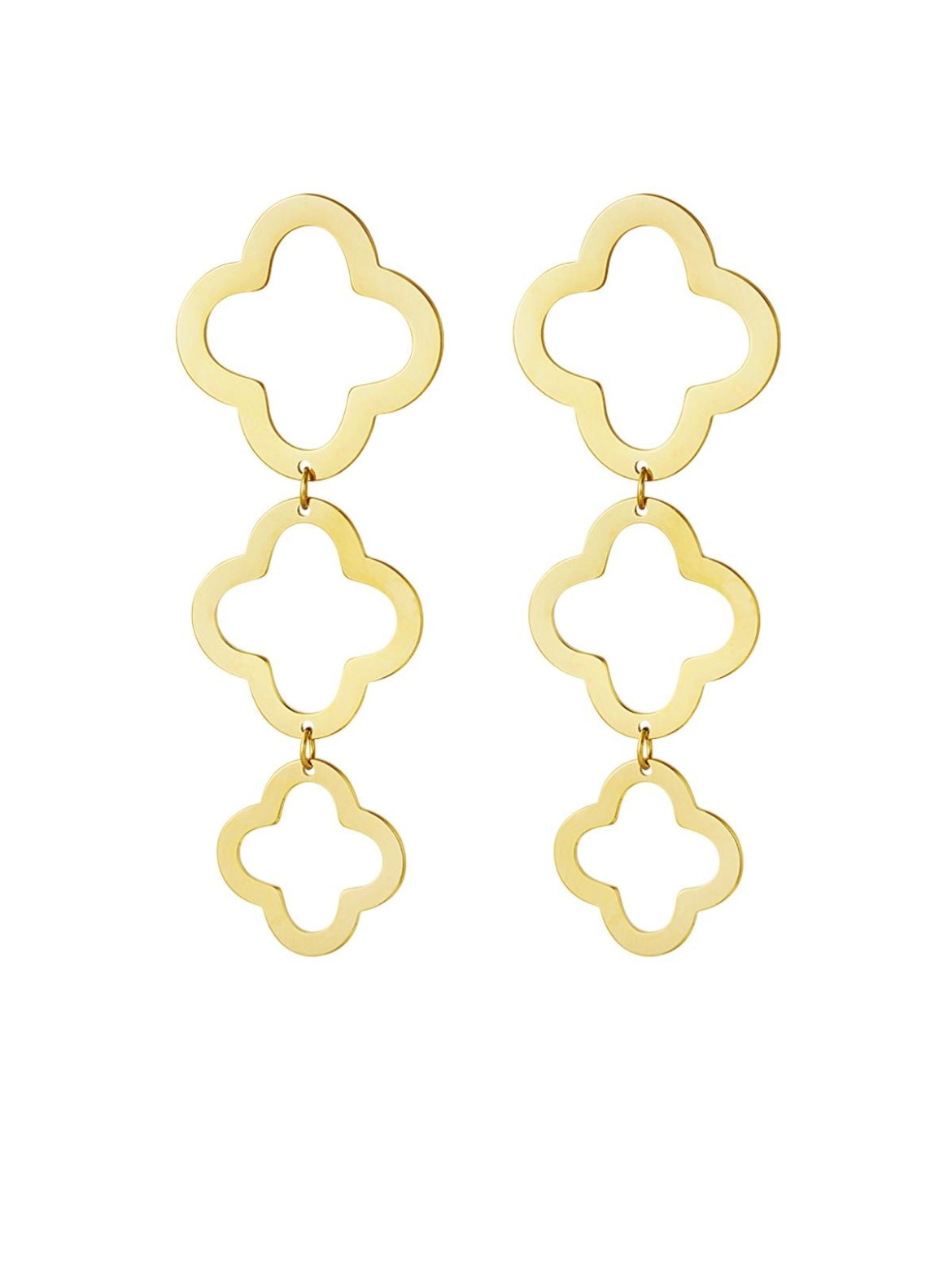 Gundi Earrings Clover Gold