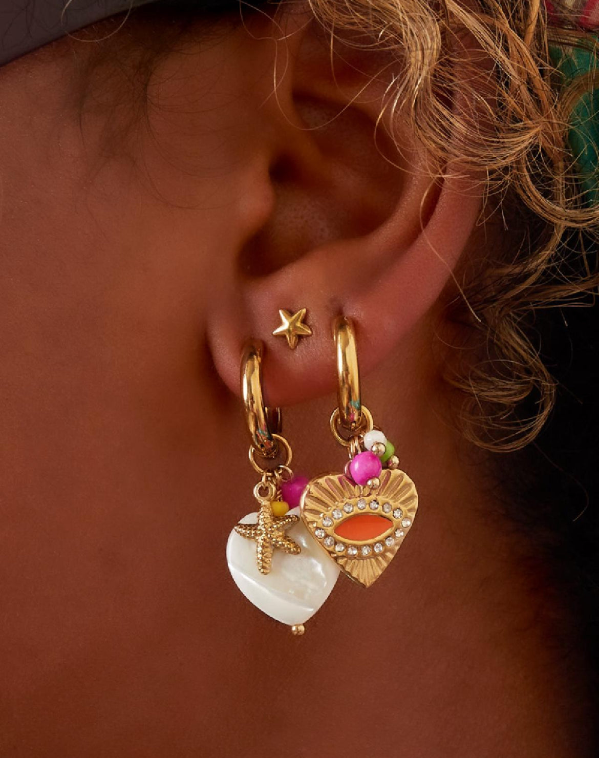 Dangle Heart Earring