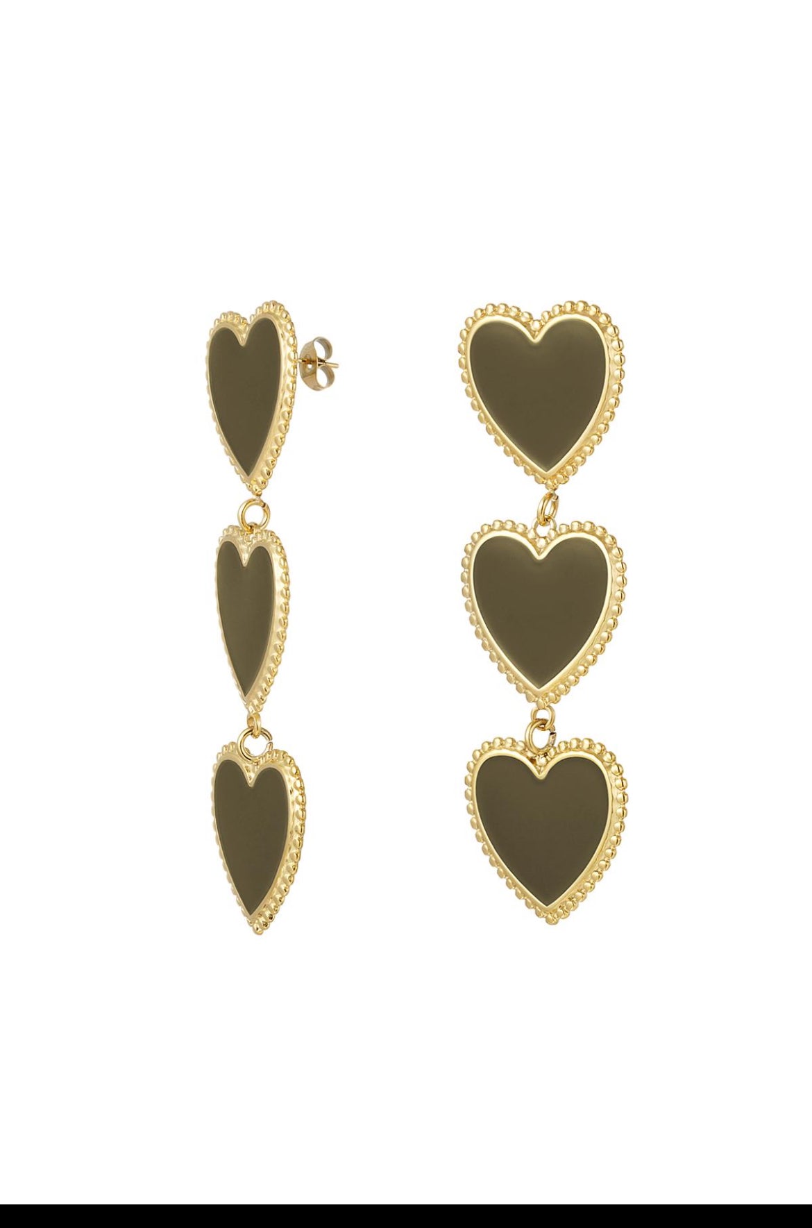 Malis Earring Heartbeat Stainless Steal