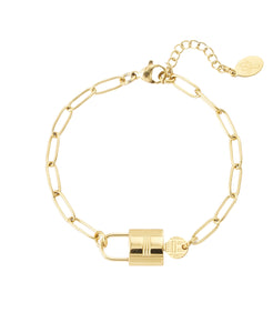 Kessy Bracelet Gold Key Lock