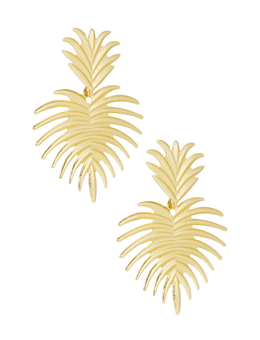 Saartje Earring Gold Pineapple Party