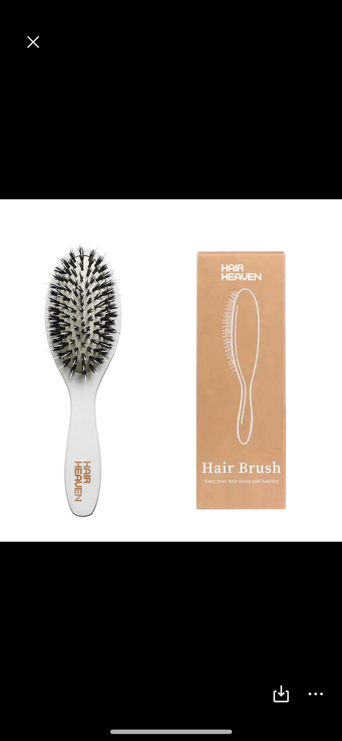 Hair Heaven Boar Bristle Brush