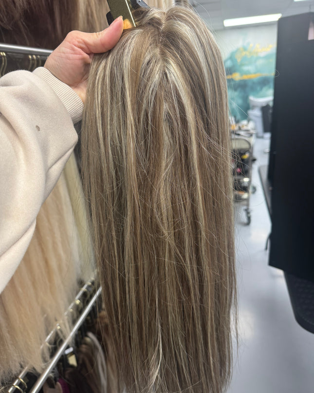Hair topper human hair all over