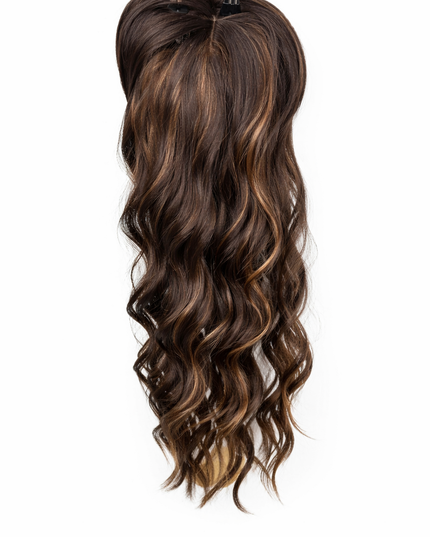 Salon Exclusive Fiber Topper 55cm Mocha Brown