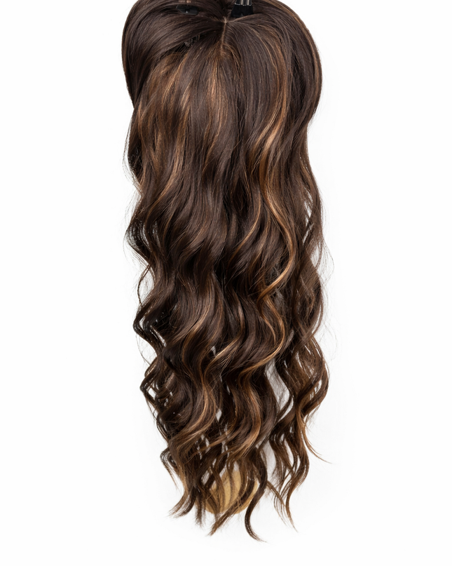 Salon Exclusive Fiber Topper 55cm Mocha Brown