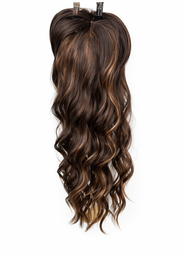 Salon Exclusive Fiber Topper 55cm Mocha Brown